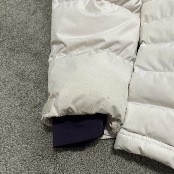 Mountain Hardware Women's Down Puffer 650 Down Jacket Recco White Pink Parka - Picture 8 of 12